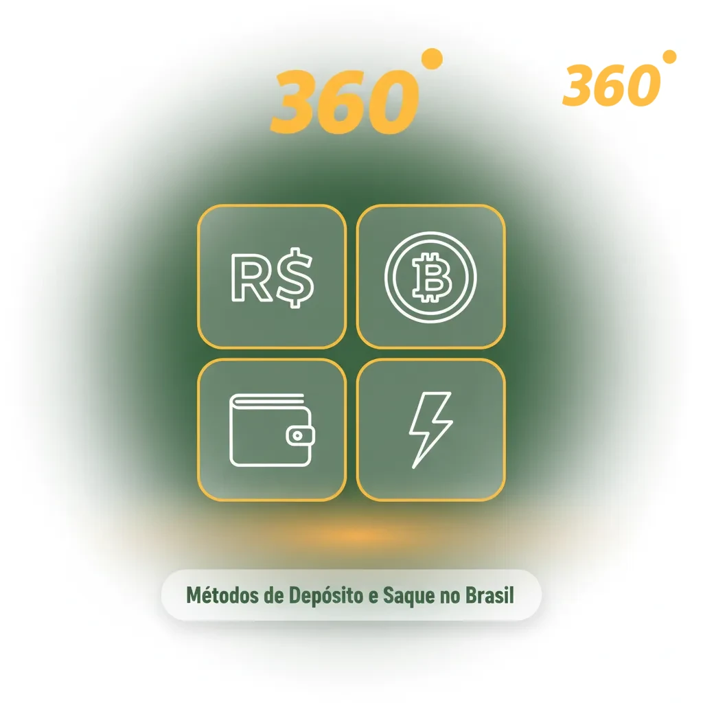 Métodos de depósito e saque em reais: Pix rápido; cartões, boleto, TED; carteiras como PicPay e Mercado Pago; Bitcoin.