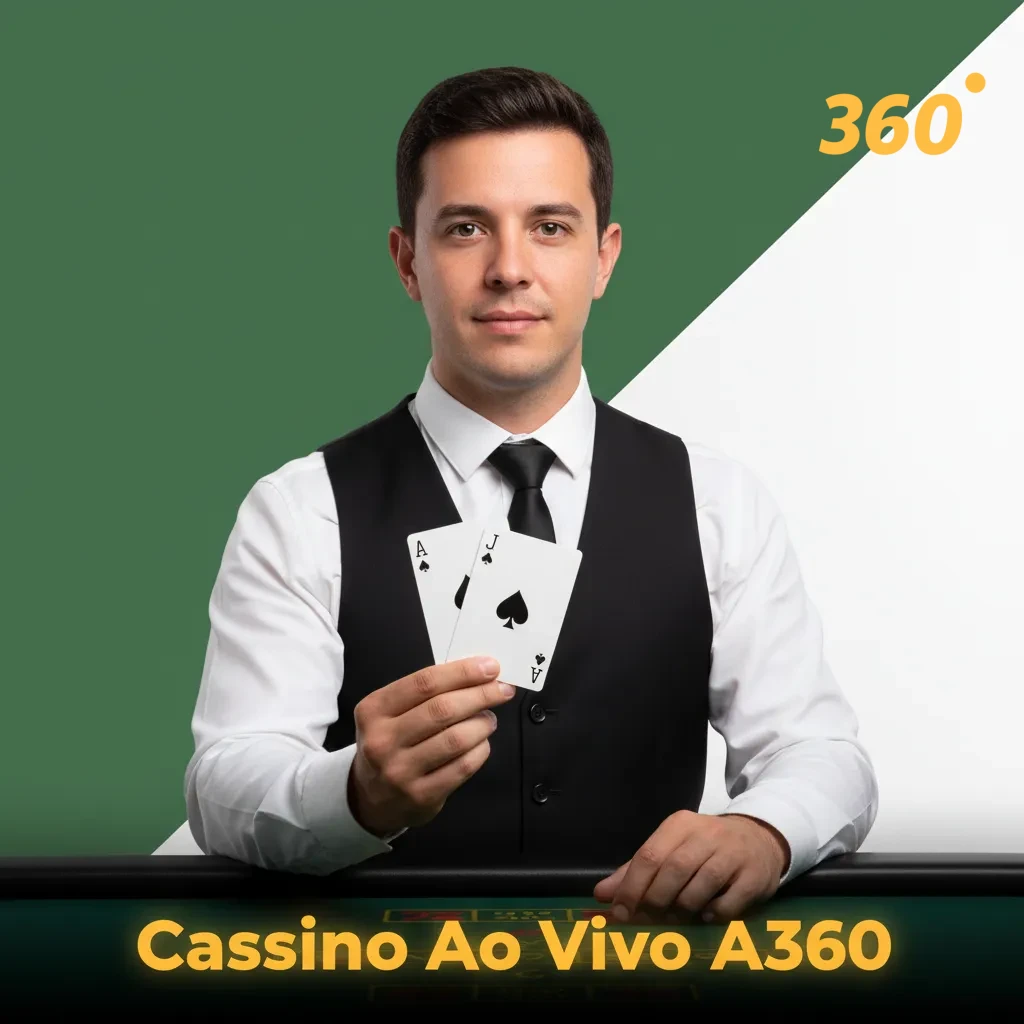 Cassino Ao Vivo A360 com roleta, blackjack, bacará e game shows com crupiês reais e interface em português.