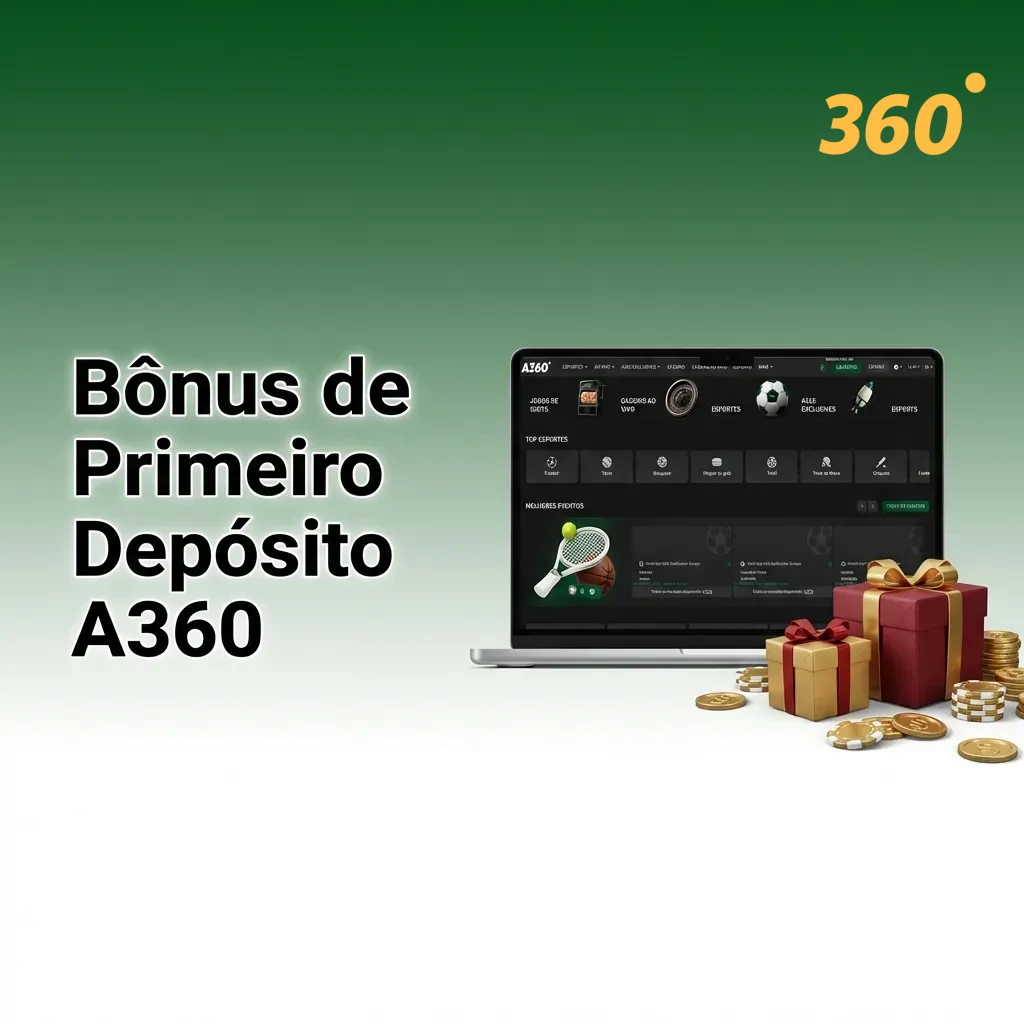 A360 first deposit bonus: 200% match plus 150 free spins for new casino players, minimum R$50 deposit required.
