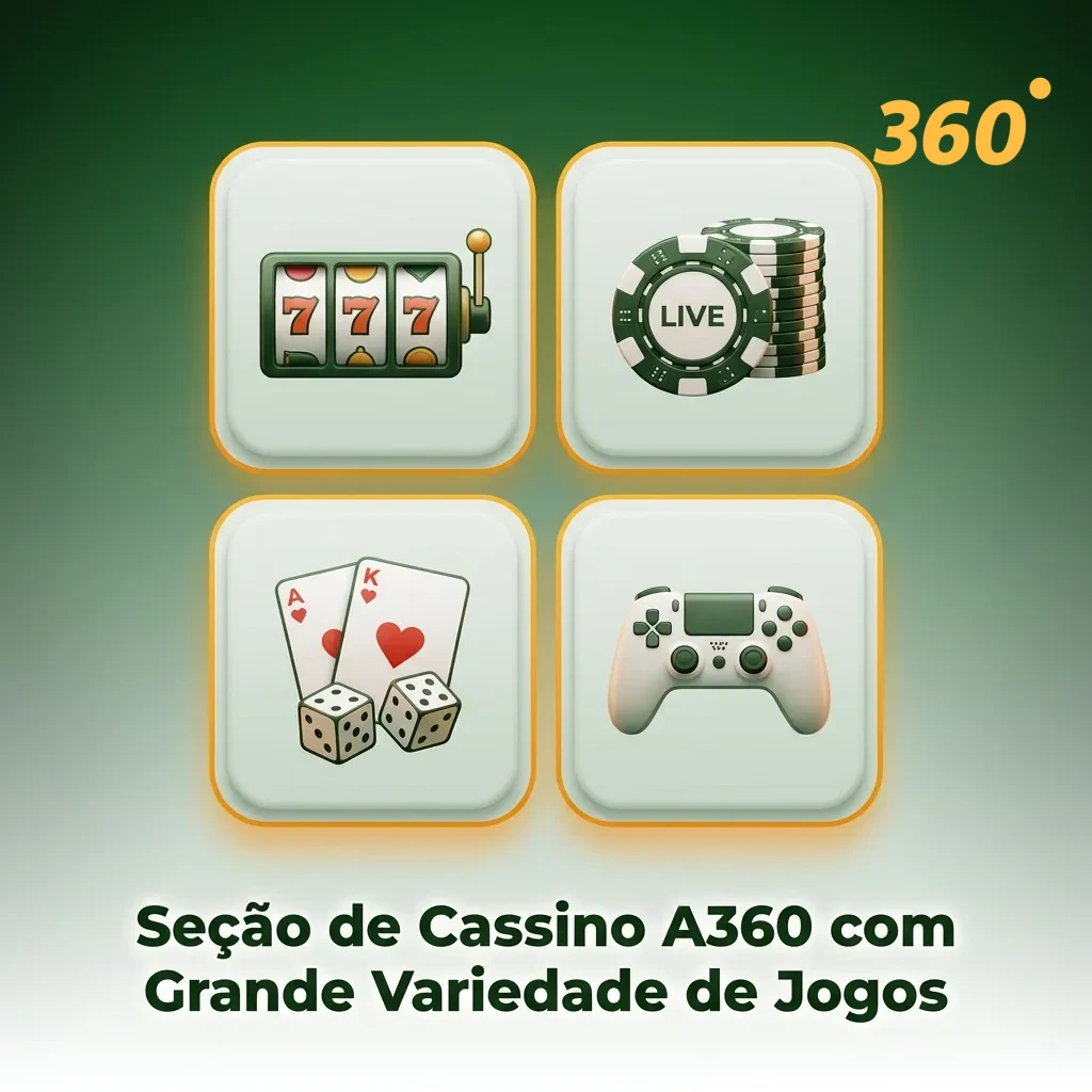 A360 Casino interface displaying 5,000+ games across 12 categories including slots, crash games, roulette, and blackjack